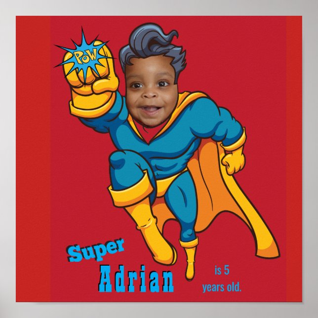 Super Special Kid's Bester Superheld Poster (Vorne)