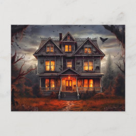 Super Spooky Spuk House Postkarte
