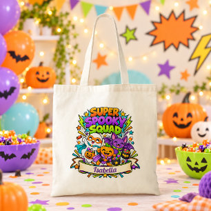 Super Spooky Squad Halloween-Süßigkeiten-Tasche Tragetasche