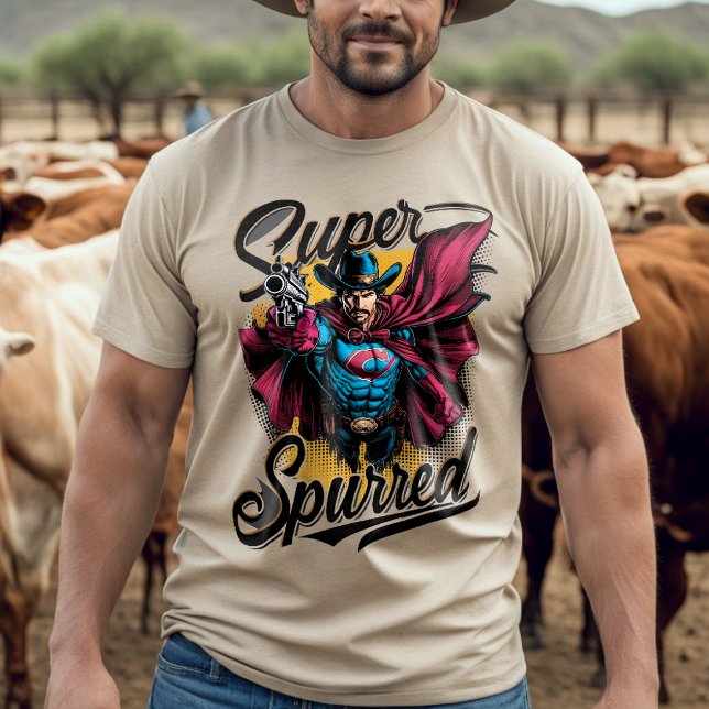 Super Spurred: Cowboy Superhero T-Shirt (Von Creator hochgeladen)