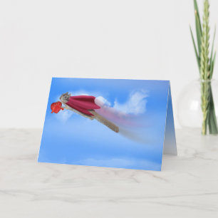 Super Squirrel Valentine Delivery Service Feiertagskarte