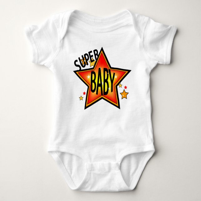 Super Star Baby Säugling Odysuit Strampler (Vorderseite)