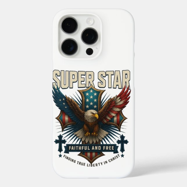 Super Star Eagle Emblem Case-Mate iPhone Hülle (Rückseite)