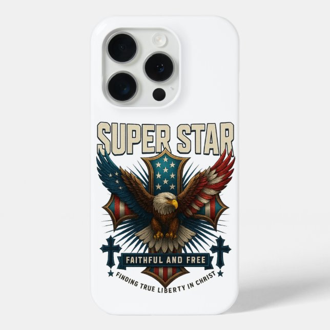 Super Star Eagle Emblem Case-Mate iPhone Hülle (Rückseite)