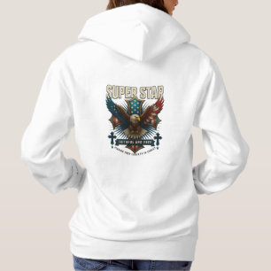 Super Star Eagle Emblem Hoodie