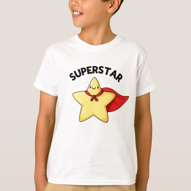 Super Star Funny Astronomie Pun T-Shirt (Vorderseite)