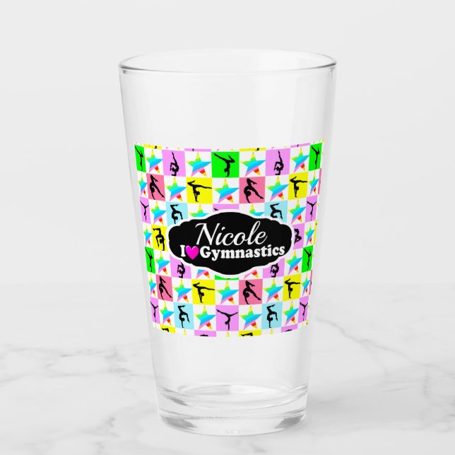 SUPER STAR GYMNAST GIRL DESIGN GLAS (Vorderseite)