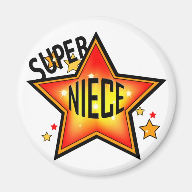 Super Star Niece Funny Magnet (Vorne)