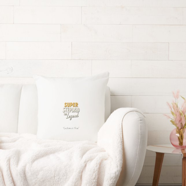 Super Step Dad the Legend Pillow – Heartfelt Gift Kissen (Liege)