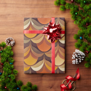 Super stilvolle und moderne Retro-60er 70er GIF Wr Geschenkpapier