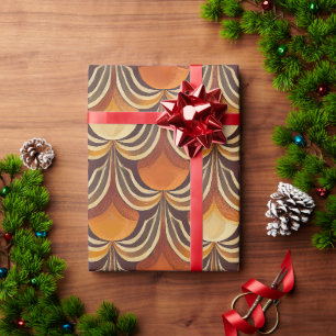 Super stilvolle und moderne Retro-60er 70er GIF Wr Geschenkpapier