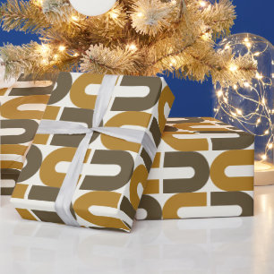 Super stilvolle und moderne Retro-60er 70er GIF Wr Geschenkpapier