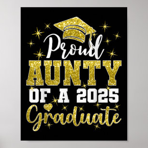 Super stolze Tante des Senior-Absolventen 2025 Poster