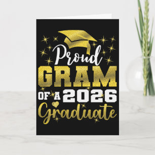 Super stolzer Gram des Senior-Absolventen 2026 Karte