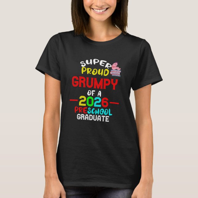 Super stolzer GRUMPY Absolvent des Vorschuljahres  T-Shirt (Vorderseite)