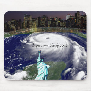 Super Storm Sandy 2012,Auge des Sturms_ Mousepad