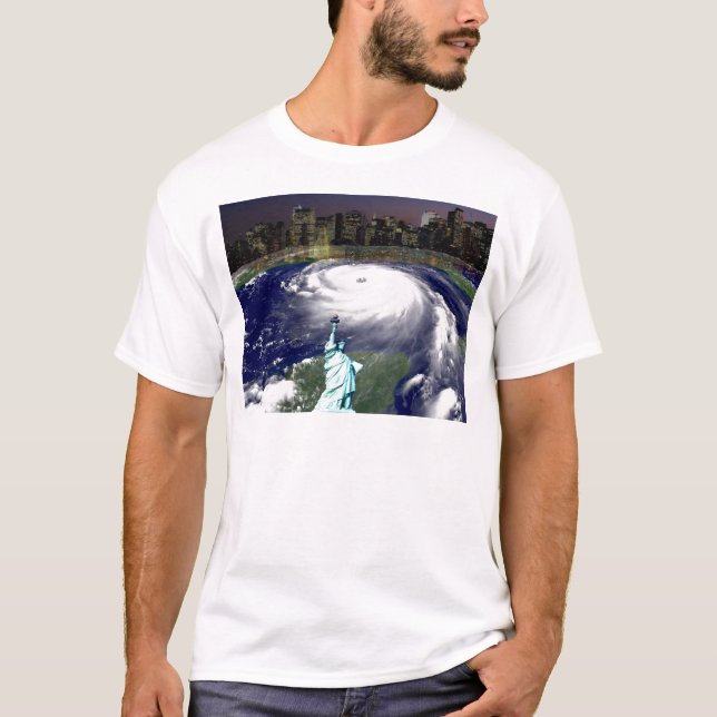 Super Storm Sandy 2012,Auge des Sturms_ T-Shirt (Vorderseite)