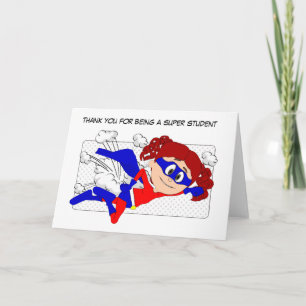 Super Student Card, danke von Lehrer