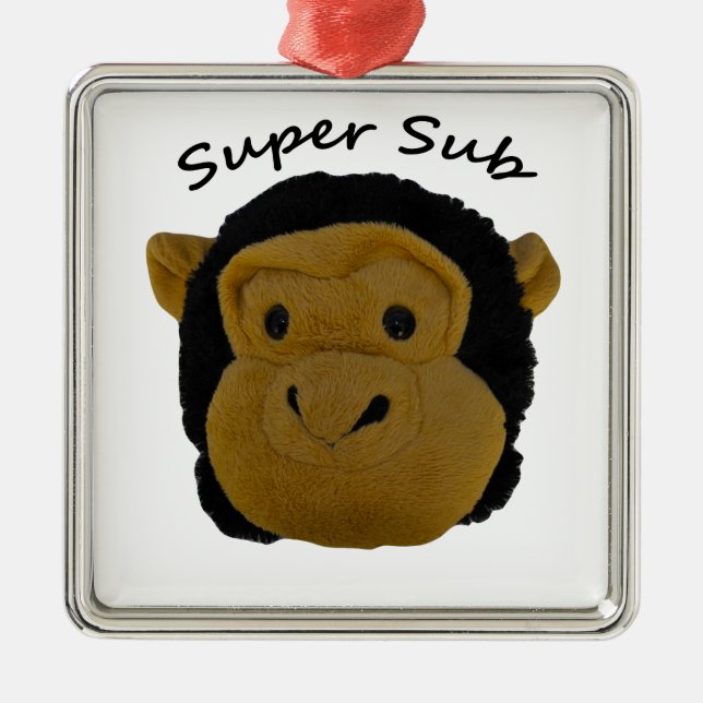 Super Sub Silbernes Ornament (Vorne)