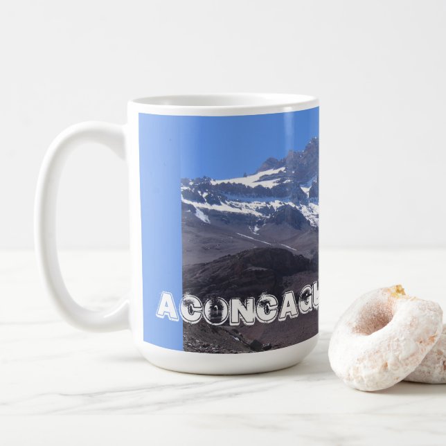 Super Summit View, Mount Aconcagua, Argentinien Kaffeetasse (Mit Donut)