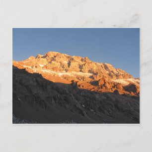 Super Sunset View, Mount Aconcagua, Argentinien Postkarte