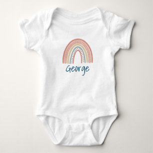 Super süßer Boho-Regenbogen-Baby-Body Baby Strampler