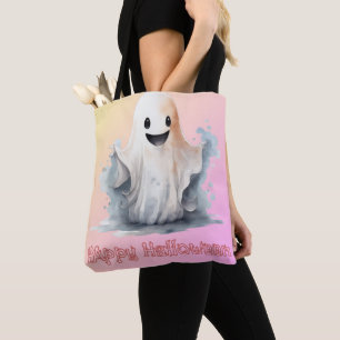 Super süßer Geist Pink Gelb Ombre Frohes Halloween