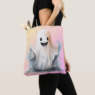 Super süßer Geist Pink Gelb Ombre Halloween