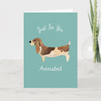Super süßer personalisierter Basset Hound