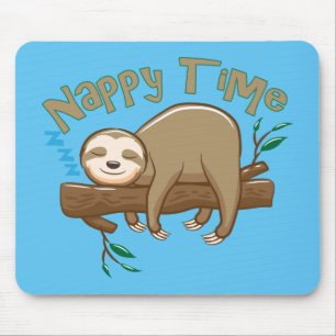 Super süßes Babyfaultier Mousepad
