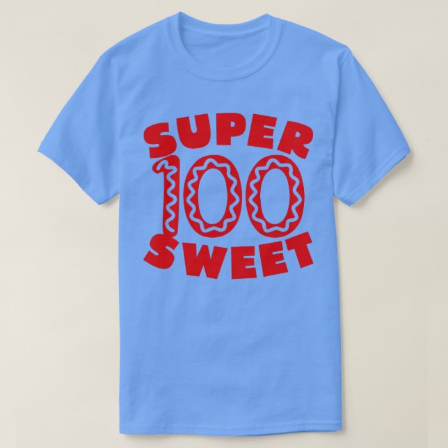 Super Sweet 100 Birthday Icing T-Shirt (Design vorne)