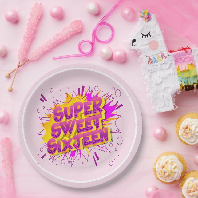 Super Sweet 16th Birthday party Pappteller (Party)