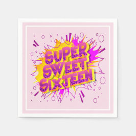 Super Sweet 16th Birthday party Serviette