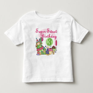 Super Sweet 3. Geburtstagsgeschenke und Geschenke Kleinkind T-shirt