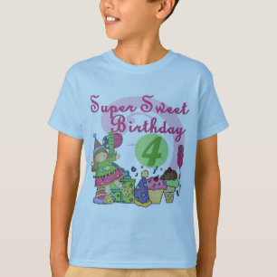 Super Sweet 4. Geburtstag T - Shirt und Geschenke