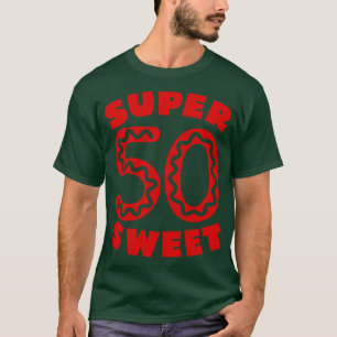 Super Sweet 50 Red Donut Icing T-Shirt