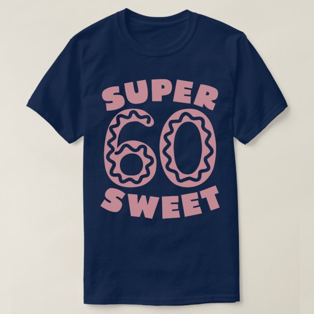 Super Sweet 60 Pink Donut T-Shirt (Design vorne)