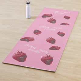 Super sweet Strawberry Personalisiert Yogamatte