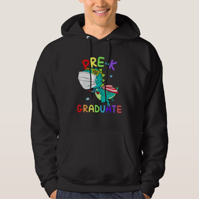 Super T Rex Abschluss vor dem K-Graduate-Test Hoodie (Vorderseite)
