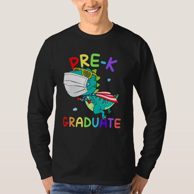 Super T Rex Abschluss vor dem K-Graduate-Test T-Shirt (Vorderseite)