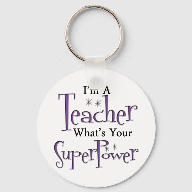 Super Teacher Schlüsselanhänger (Vorderseite)