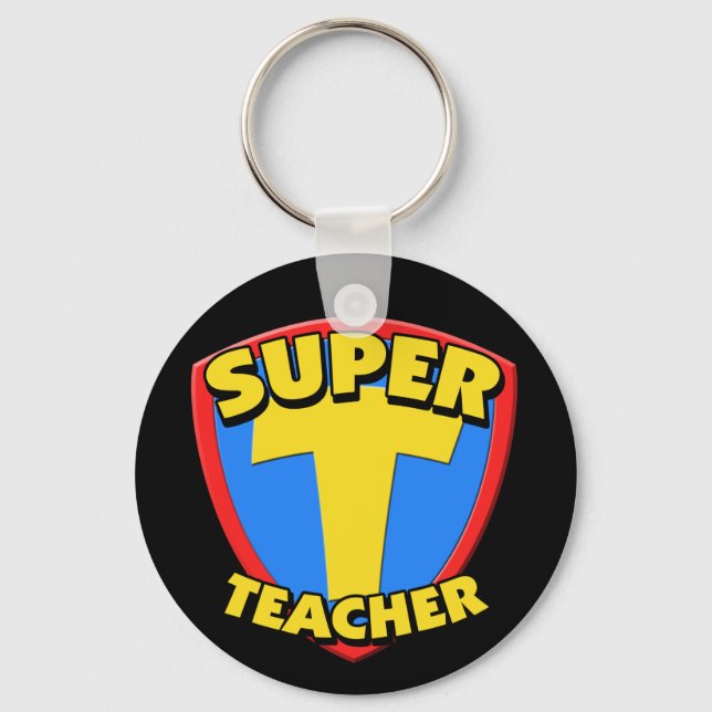 Super Teacher Schlüsselanhänger (Vorderseite)