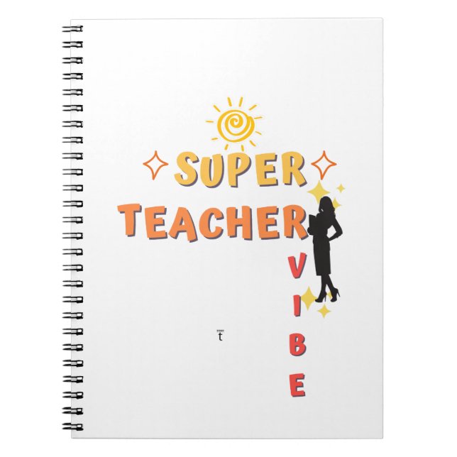 Super Teacher Vibe Notizblock (Vorderseite)