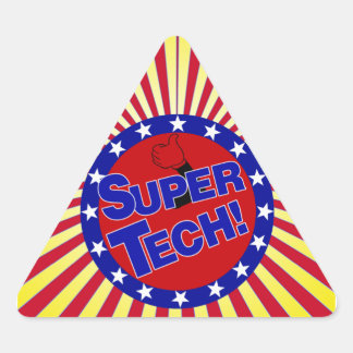 SUPER TECH-TASTE PATRIOTIC .pnnn Dreieckiger Aufkleber