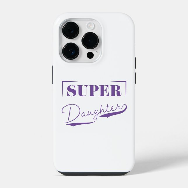 Super-Tochter iPhone Hülle (Rückseite)