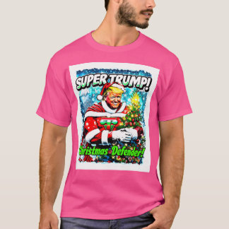 Super Trump Unser Weihnachtsverteidiger farbenfroh T-Shirt