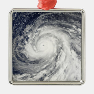 Super Typhoon Choi-wan über den Mariana Islands Silbernes Ornament