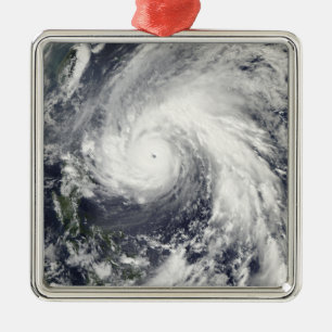 Super Typhoon Megi Silbernes Ornament