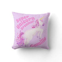 Super unicorn Traummädchen Aquarellmalerei Mädchen