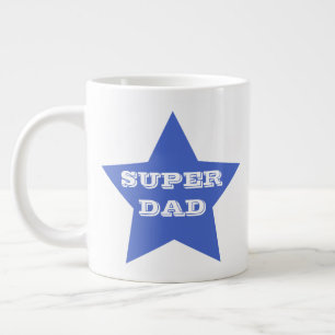 SUPER-VATER  Blue Star des Vaters Jumbo-Tasse